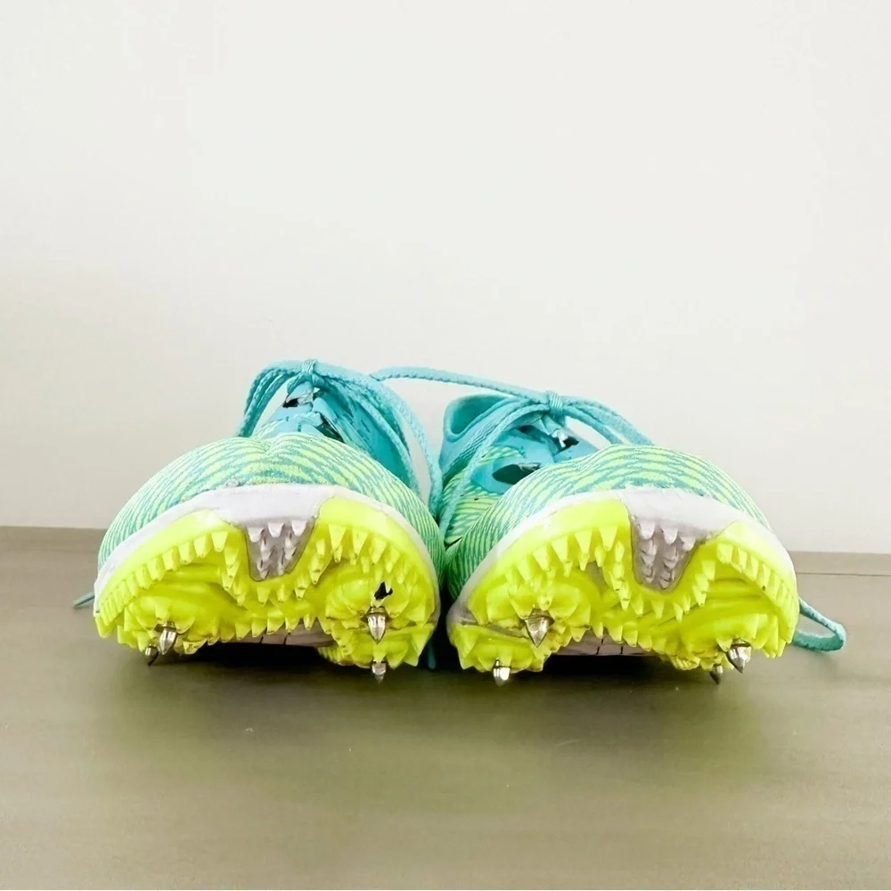 Saucony Neon Blue Yellow Endorphin 2 Track Shoes sz 7.5